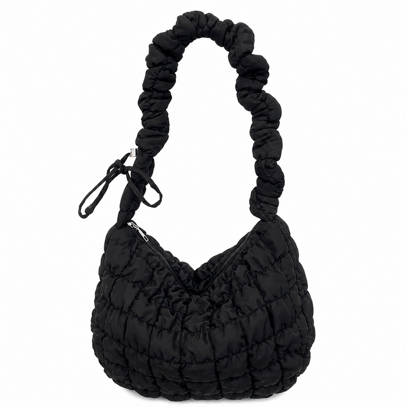 Minimalist Puffer Plaid Solid Color Crossbody Bag 6W10BBG1811