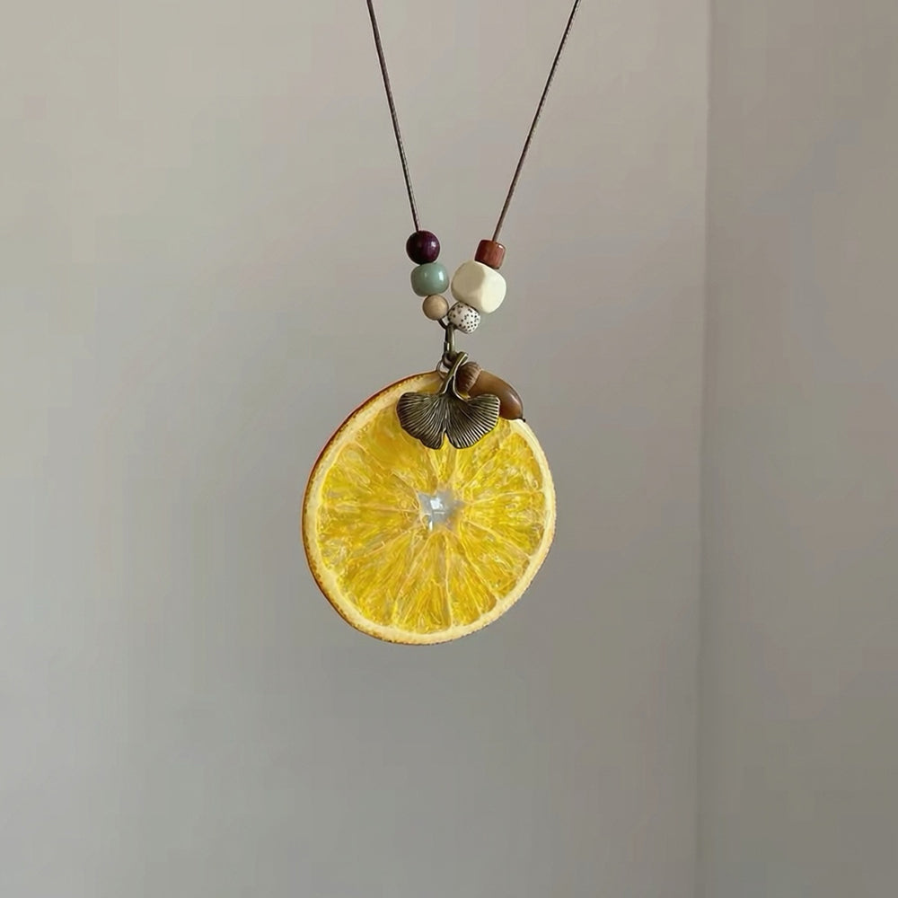 Flower Resin Pendant Necklace - DippedShop Wholesale - #4115