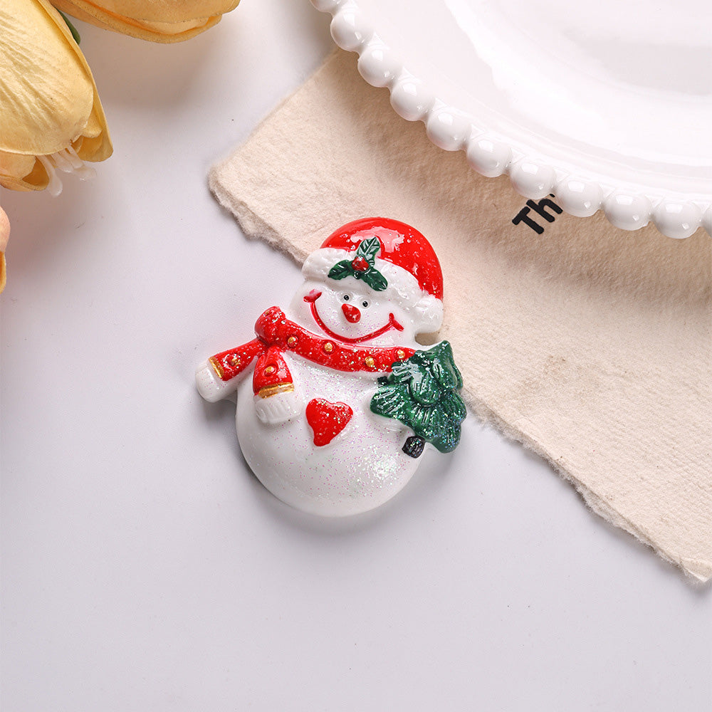 Christmas Snowman Christmas Tree Festive Magnet 6H7HBW567