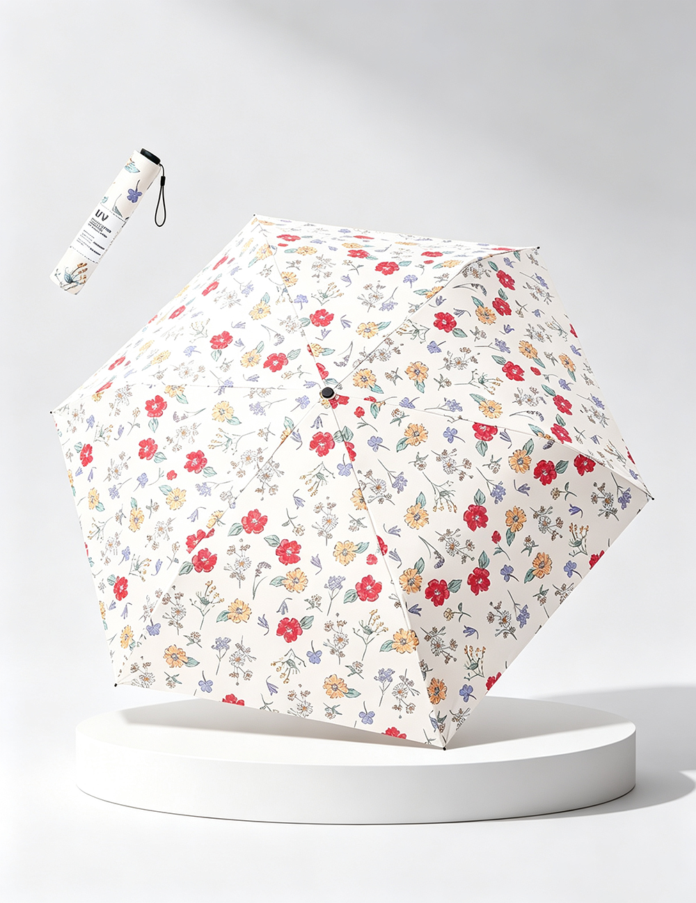 Tri Fold Ultra Light Floral Umbrella MK2MBFN6Z11UL01