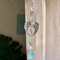 Celestial Moon Star Crystal Wind Chime Suncatcher 6H7HLS201