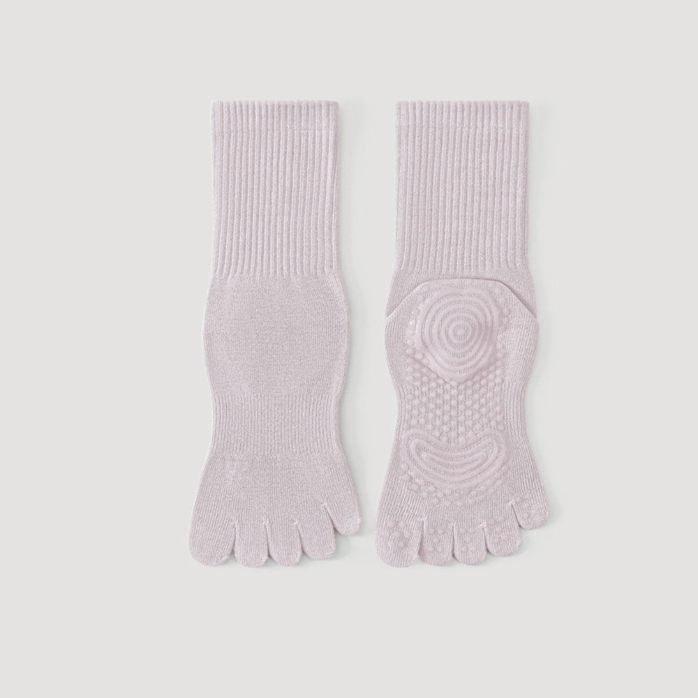 Simple Non-Slip Pilates Yoga Grip Toe Socks 6W8FSO860