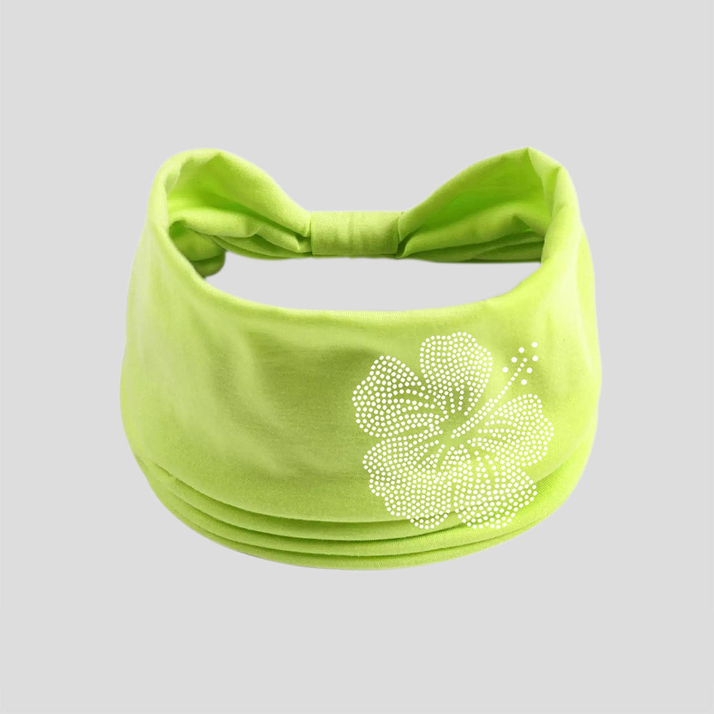 Rhinestone Floral Wide Headband - DippedShop Wholesale - #2643