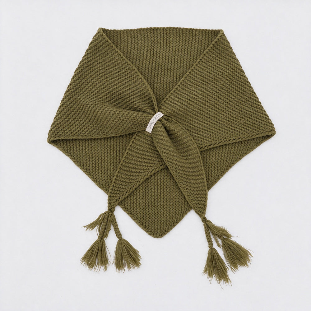 Thick Chunky Knitted Triangle Shawl - DippedShop Wholesale - #1987