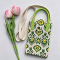 Boho Color Contrast Knit Crossbody - DippedShop Wholesale - #0883