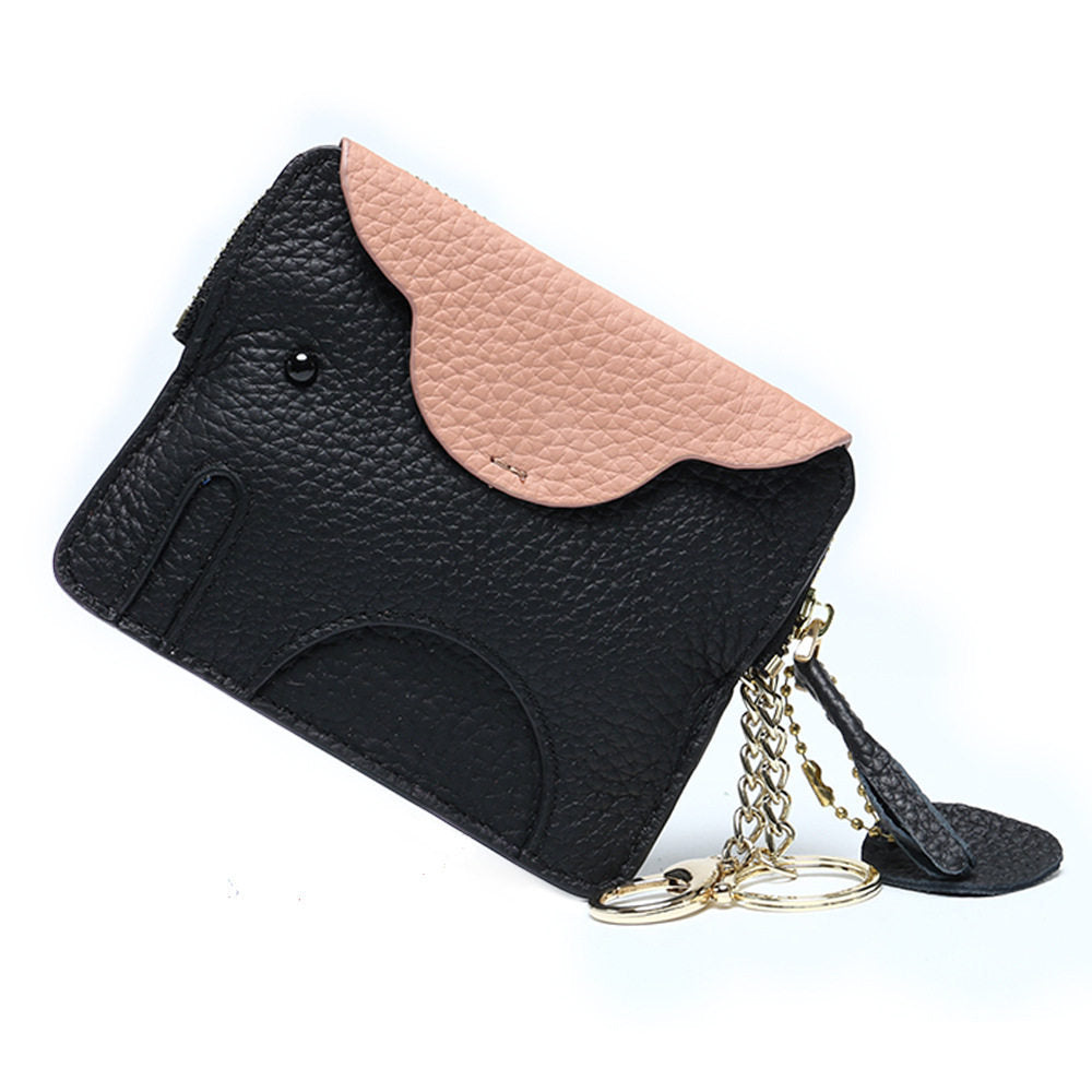 Cute Elephant Leather Mini Coin Purse 6W10BWB303