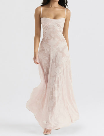 Backless String Tie Lace Sexy Long Dress DP25A508