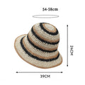 Color Block Beach Hat - DippedShop Wholesale - #5683