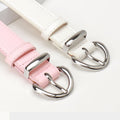 Minimalist Solid Color Skinny PU Leather Belt MK2LEEP6W6JBT46