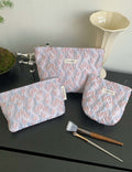 Fresh Floral Jacquard Portable Makeup Bag MK2BW6W10BOB383