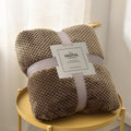 Pineapple Grid Coral Fleece Blanket - DippedShop Wholesale - #6563