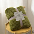 Pineapple Grid Coral Fleece Blanket - DippedShop Wholesale - #3795