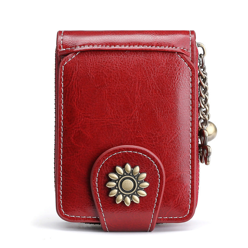 Vintage Mini Leather Card Cases Wallets DP25C658