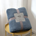 Pineapple Grid Coral Fleece Blanket - DippedShop Wholesale - #9331