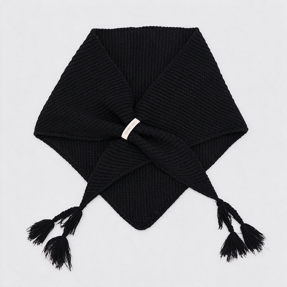 Thick Chunky Knitted Triangle Shawl - DippedShop Wholesale - #9219