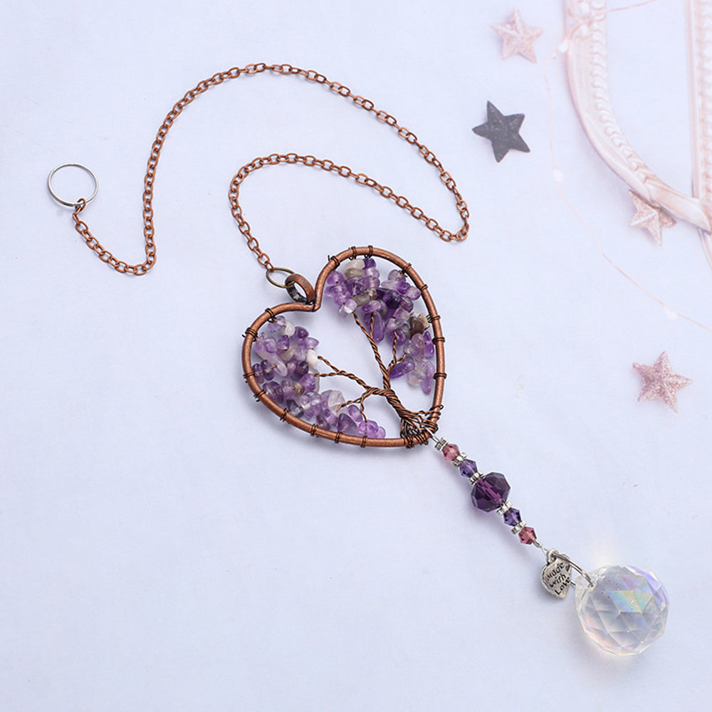 Celestial Moon Star Crystal Wind Chime Suncatcher 6H7HLS201