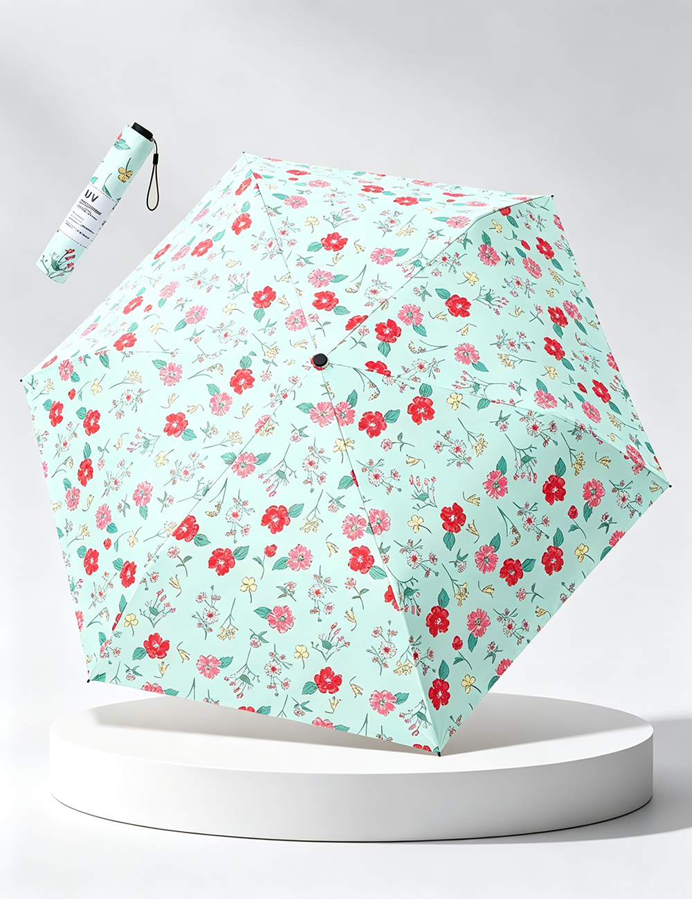 Tri Fold Ultra Light Floral Umbrella MK2MBFN6Z11UL01