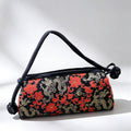 Elegant Floral Jacquard Color Block Handbag 6S10BBG1556