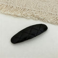 Minimalist PU Leather No-Crease Snap Hair Clip 6W6HCP1621
