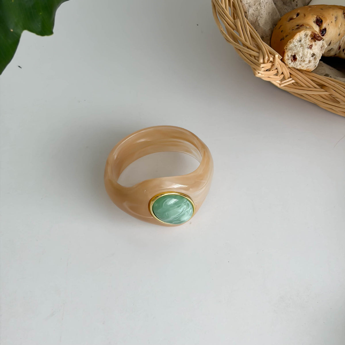Natural Stones Irregular Weave Resin Bracelets 6W6JBR621