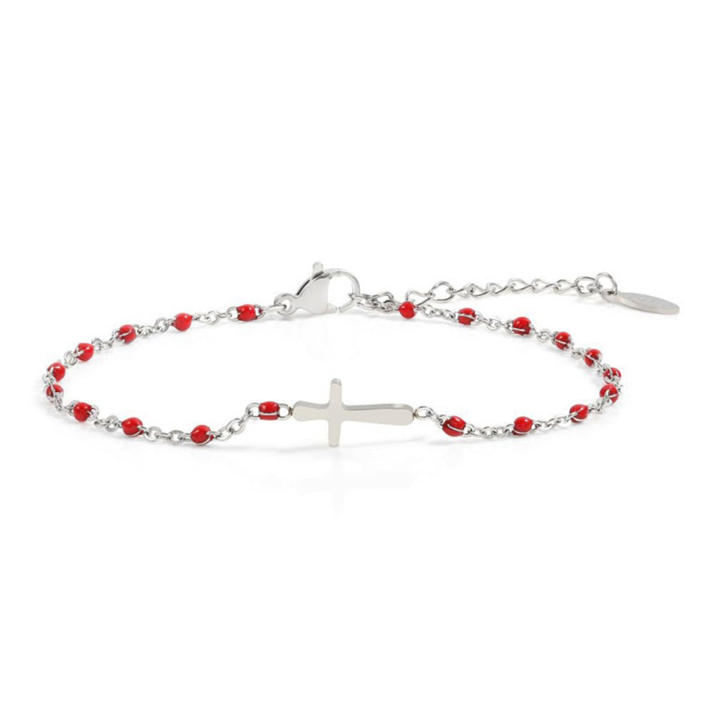 Cross Bead Chain Bracelet - DippedShop Wholesale - #2947