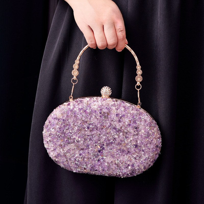 Rhinestone Color Block Elegant Party Handbaag DPB251708