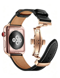 Simple Solid Color PU Leather Watch Band 6W6JWA118