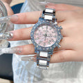 Luxury Diamond Chronograph Analog Quartz Watch MK2SSAS6W6JWA17