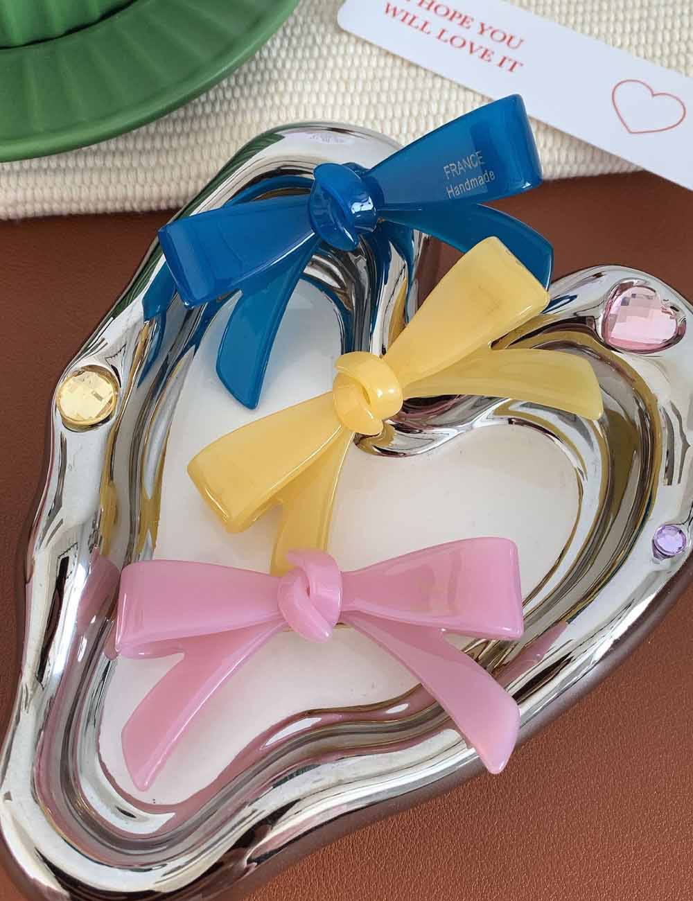 Chic Solid Color Bow Knot Hair Clip DP25E875