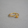 Gold Rose Open Ring - DippedShop Wholesale - #4291