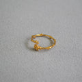 Gold Rose Open Ring - DippedShop Wholesale - #7059