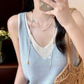 Shell Beaded Beach Necklace - DippedShop Wholesale - #8563