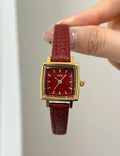 Vintage Square Dial Quartz Leather Strap Watch MK2SSAS6W6JWA03