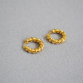 Dough Twist Hoop Earrings - DippedShop Wholesale - #0963