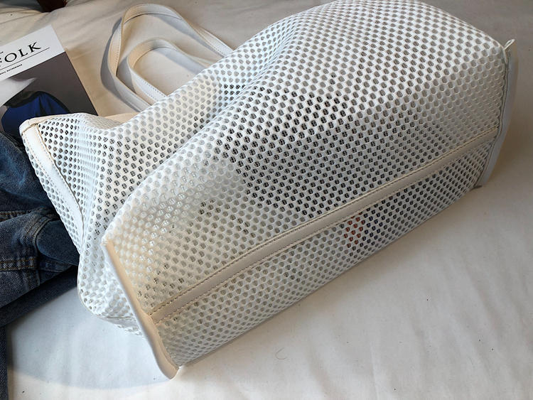 Stylish Solid Color Large Capacity Tote Bag 8CW6BBG462L