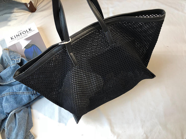 Stylish Solid Color Large Capacity Tote Bag 8CW6BBG462L