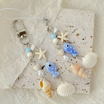 Cute Seashell Starfish Keychain Bag Charm  DP25C911