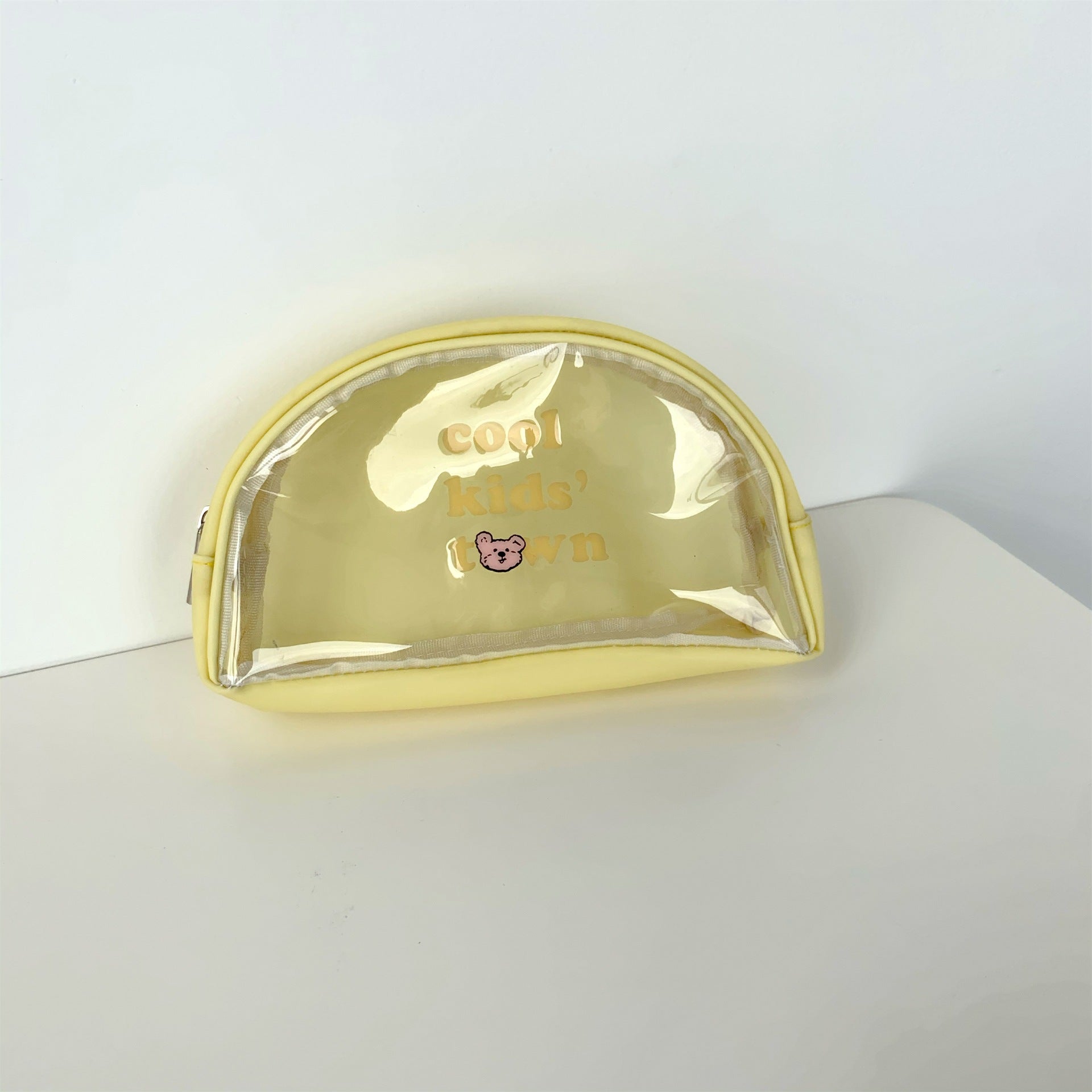 Cute Transparent PVC Letter Print Makeup Bag MK2BW6S10BOB92