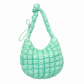 Minimalist Puffer Plaid Solid Color Crossbody Bag 6W10BBG1811