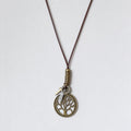 Wooden Hat Pendant Necklace - DippedShop Wholesale - #6755
