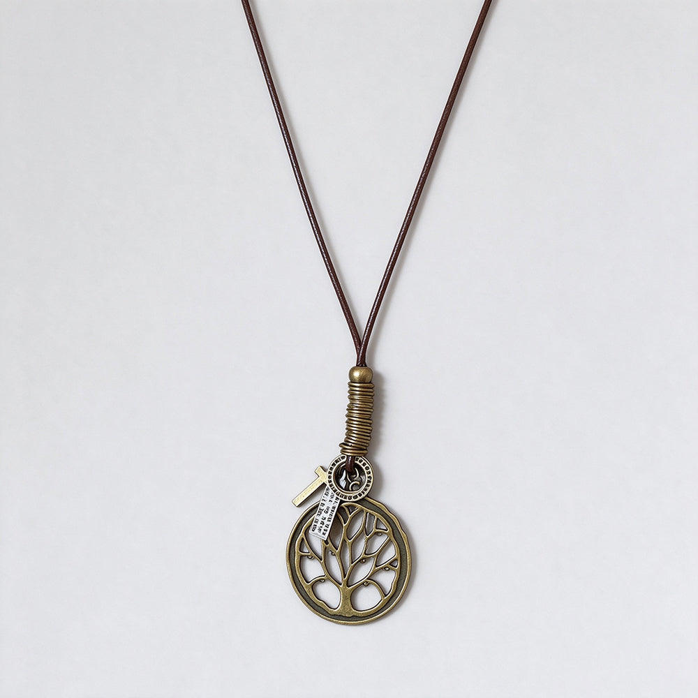 Wooden Hat Pendant Necklace - DippedShop Wholesale - #6755