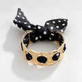 Chunky Gold Hammered Hollow Cuff Scarf Bracelet 6W6JBR746