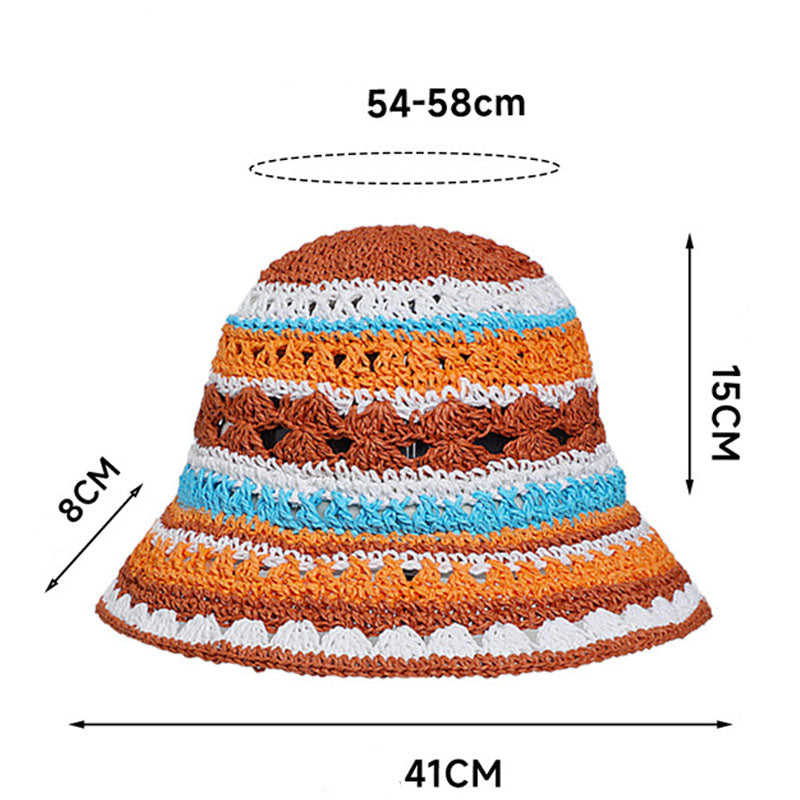 Color Block Striped Knit Hat - DippedShop Wholesale - #5955