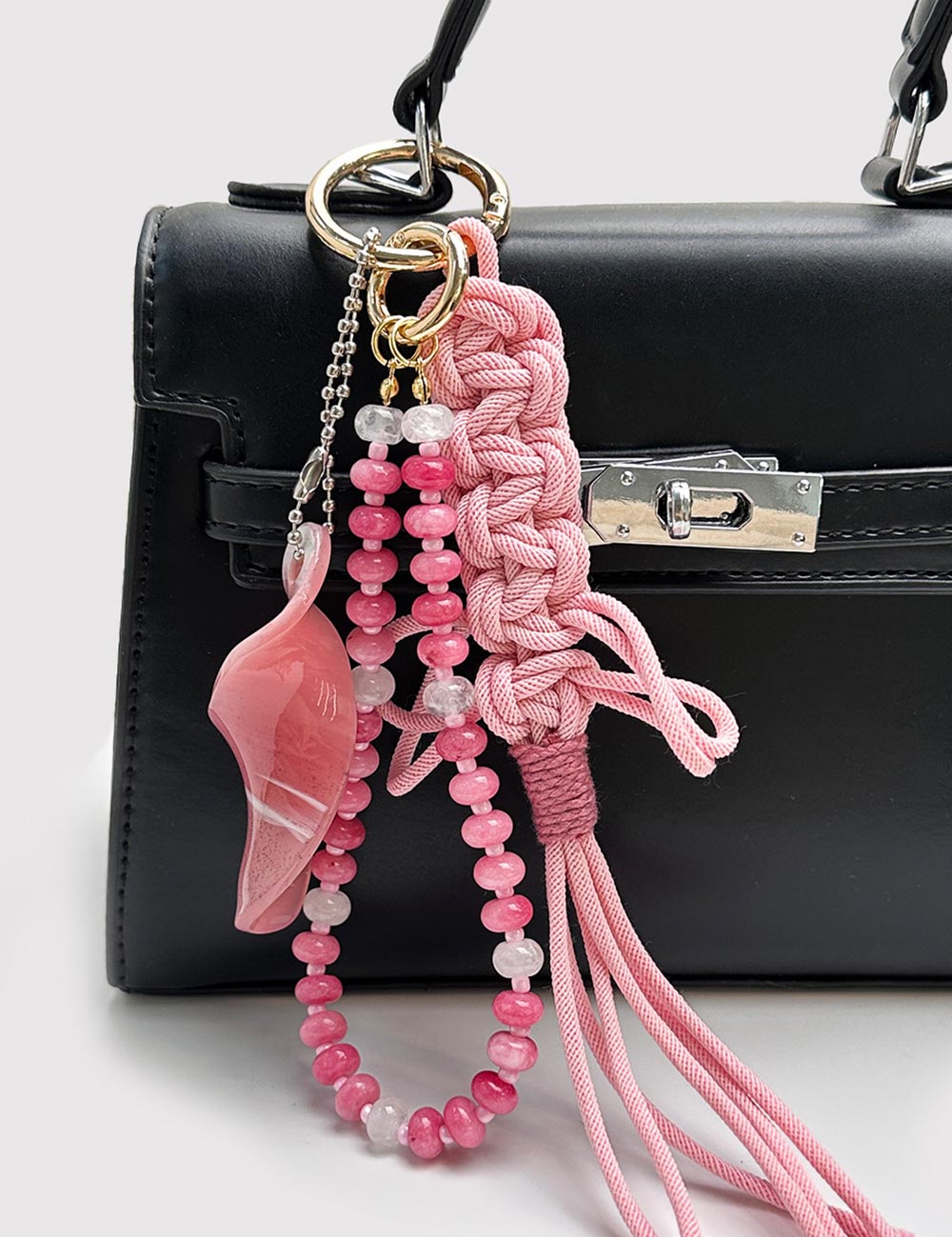 Handmade Agate Beaded Tassel Charm - DippedShop Wholesale - #0867