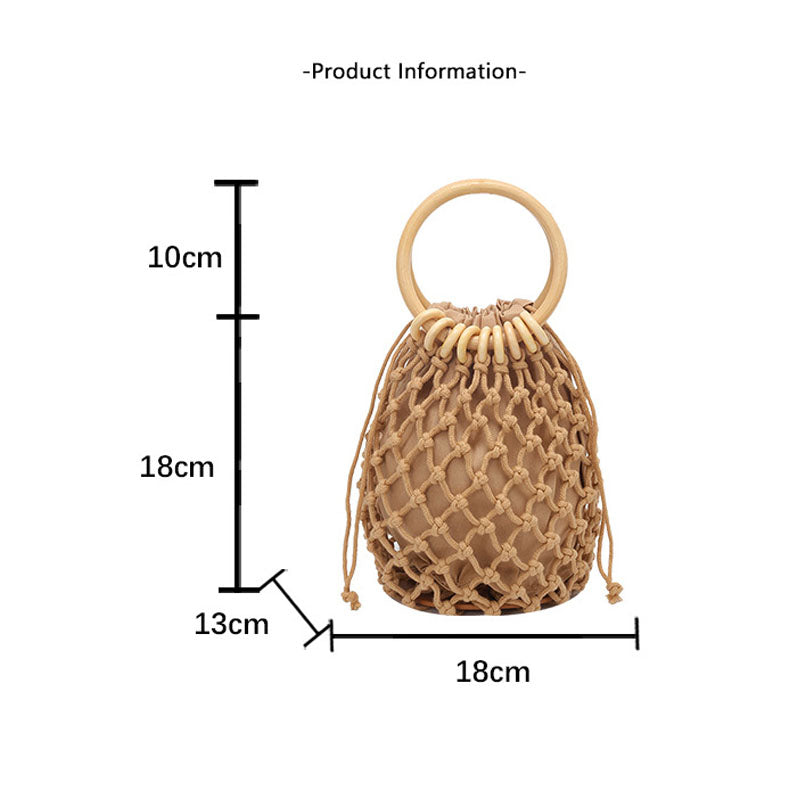 Straw Woven Beach Handbag - DippedShop Wholesale - #1331