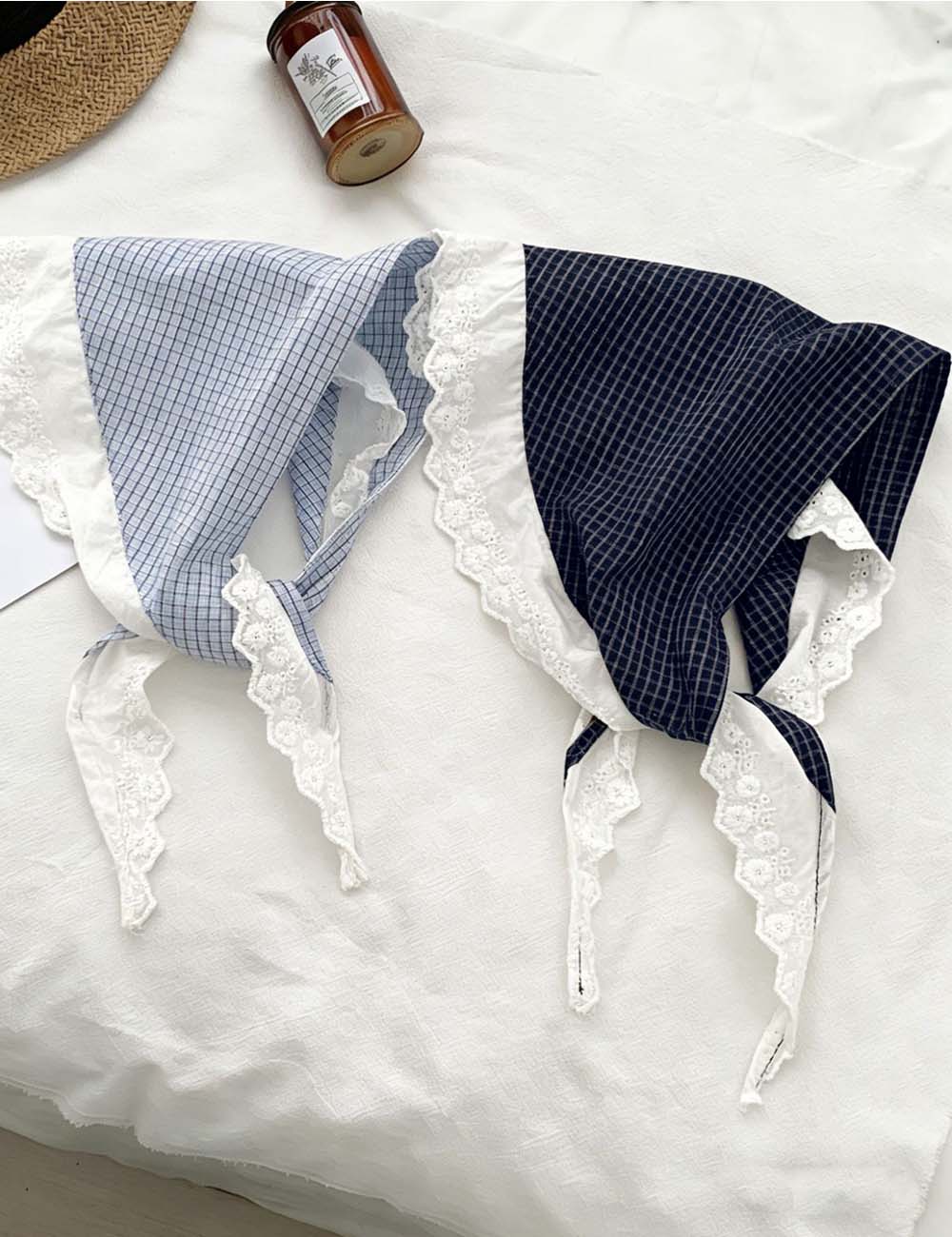 Lace Patchwork Headscarf - DippedShop Wholesale - #8003