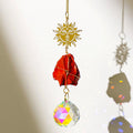 Natural Stone Crystal Ball Suncatcher - DippedShop Wholesale - #0227