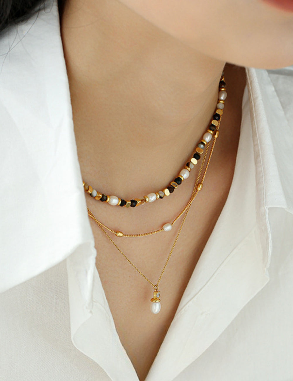 Pearl Beaded Necklace DPJN17