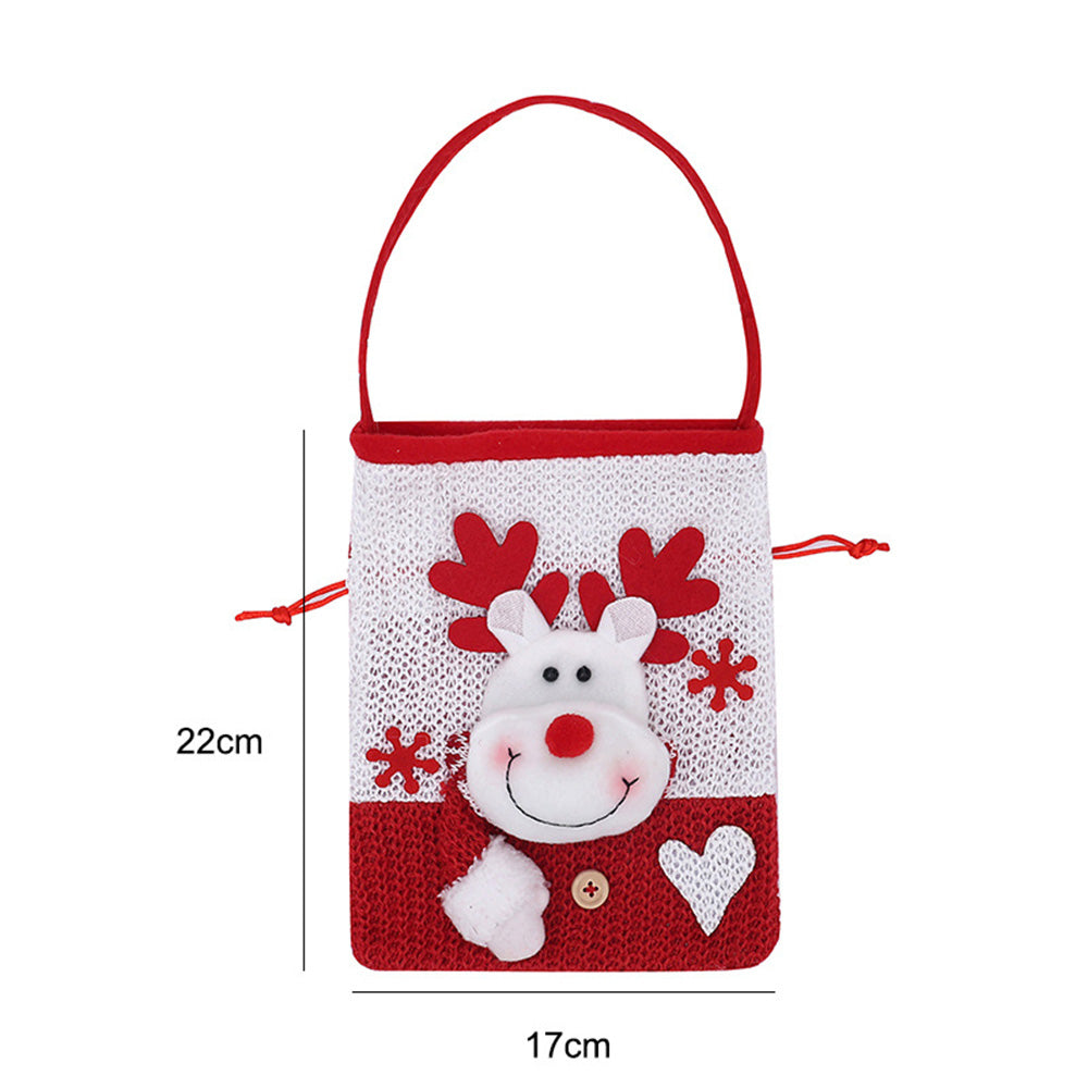 Christmas Santa Claus Plush Doll Gift Pouch Hangabg 6W10BOB1352