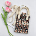Boho Floral Print Knit Crossbody - DippedShop Wholesale - #0499